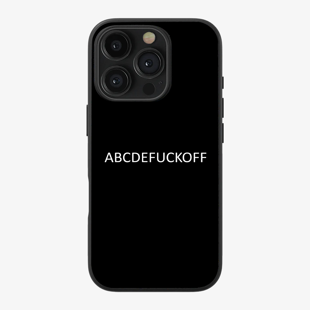 ABCDEF**K Phone Case Clear Silicone Case