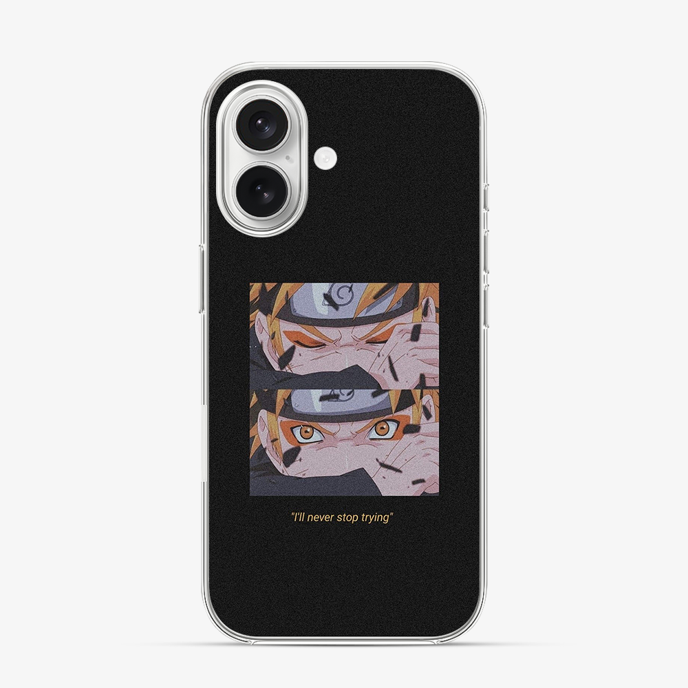 Anime Naruto Never Stop Trying iPhone 17 Case