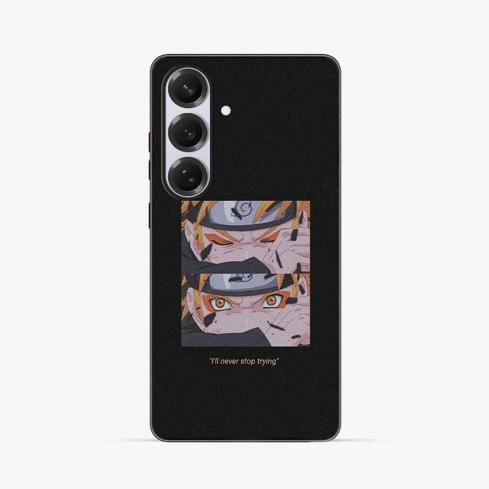 Anime Naruto Never Stop Trying Samsung Phone Case