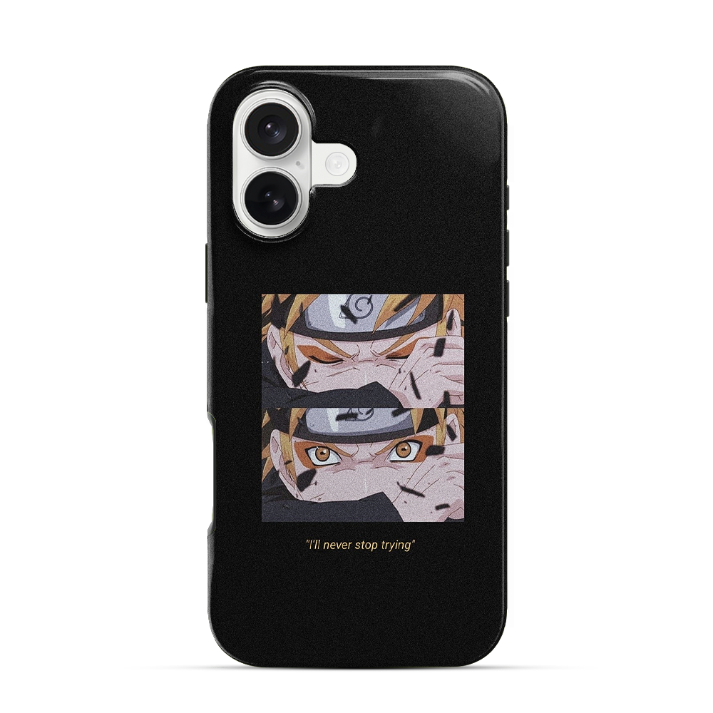 Anime Naruto Never Stop Trying iPhone 17 Case