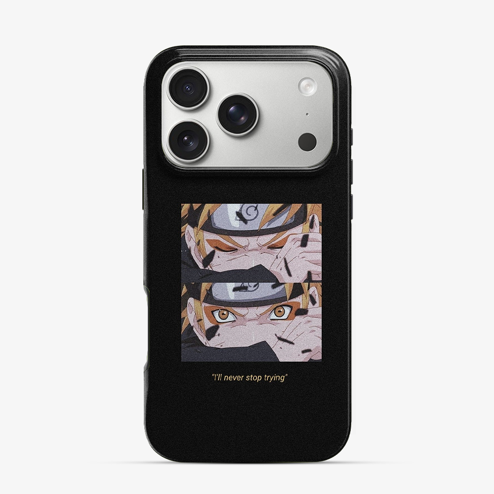 Anime Naruto Never Stop Trying iPhone 17 Pro Max Case