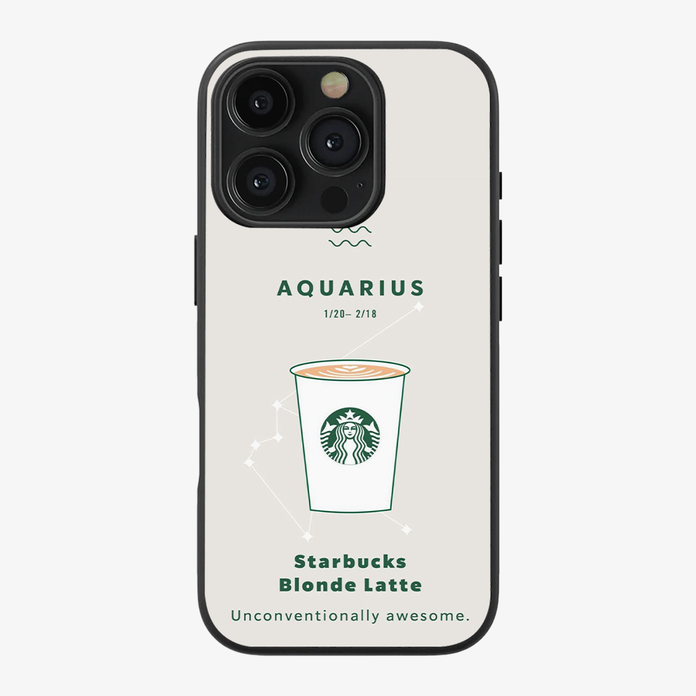 Aqaurius Phone Case | Starbucks Clear Silicone Case