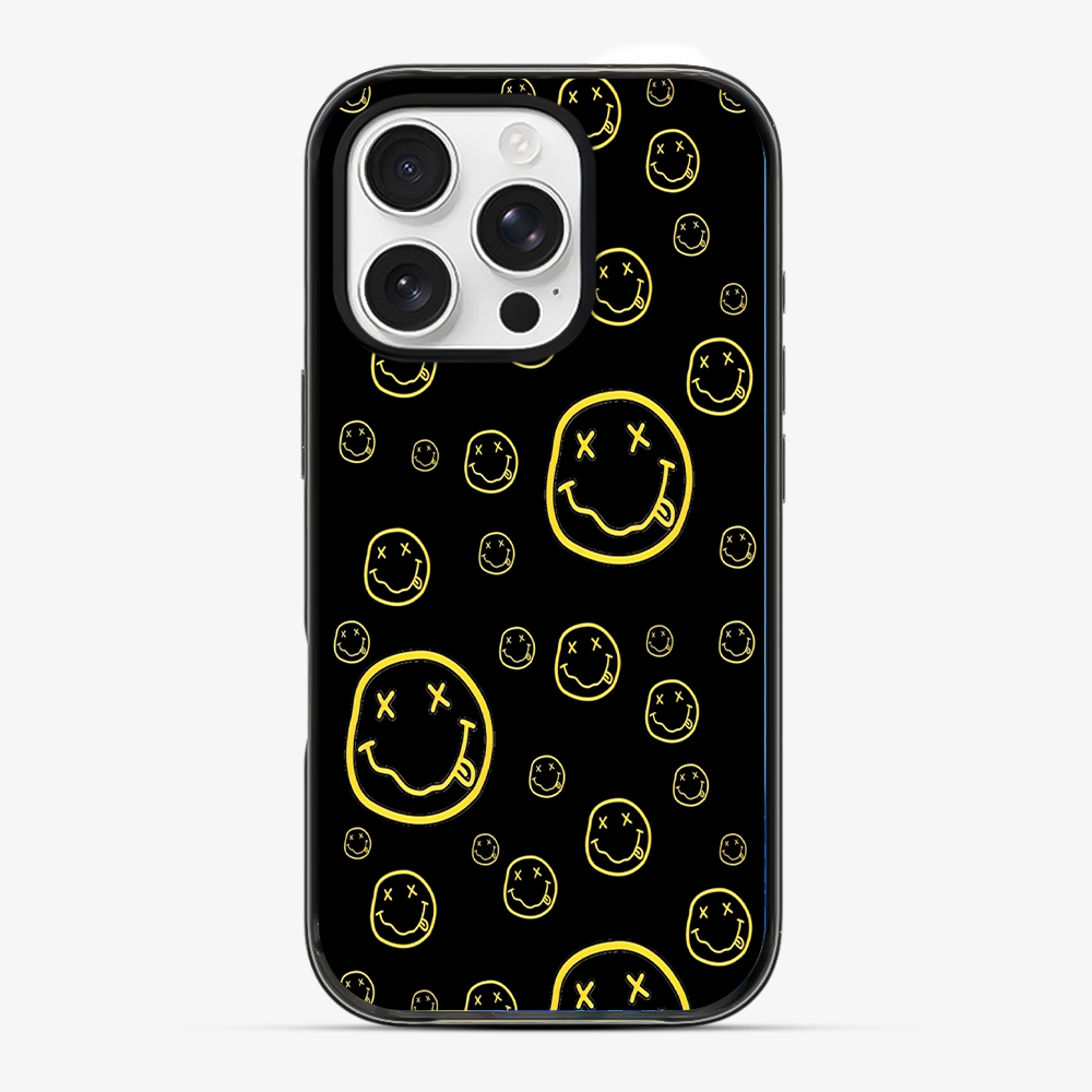 Smiley Black Phone Case Hard 2.0 Case