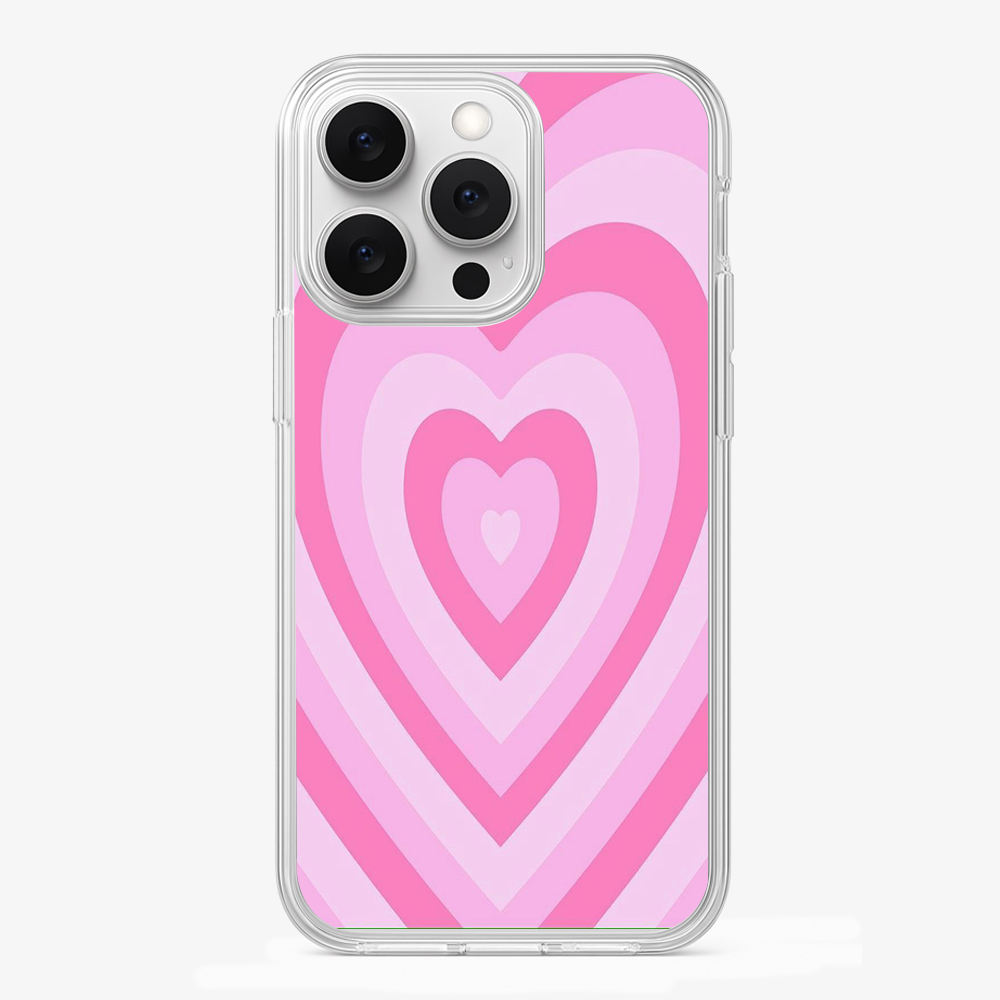 Y2K Pink Hearts Phone Case Glass Case