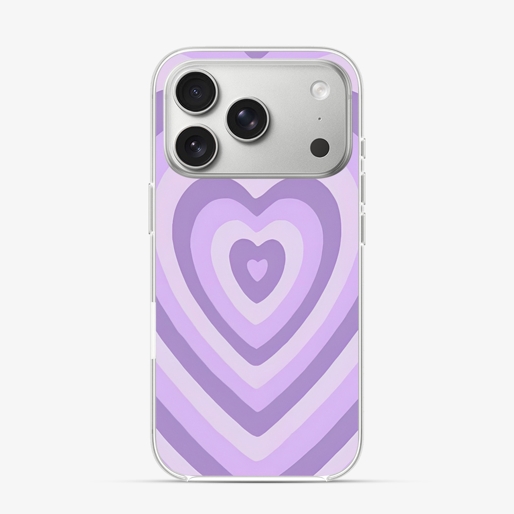 Y2K Purple Hearts iPhone 17 Pro Max Case