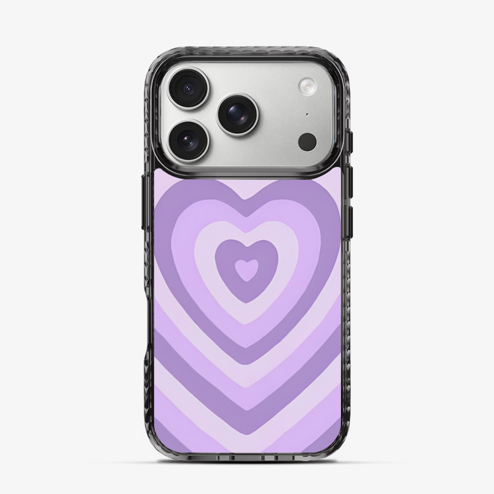Y2K Purple Hearts iPhone 17 Pro Max Case