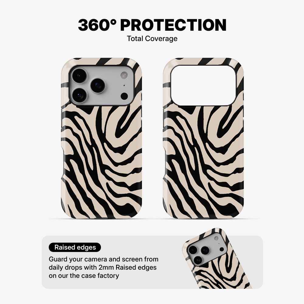 Zebra Phone Case | Tan