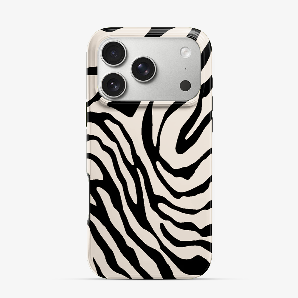 Zebra | Tan iPhone 17 Pro Case