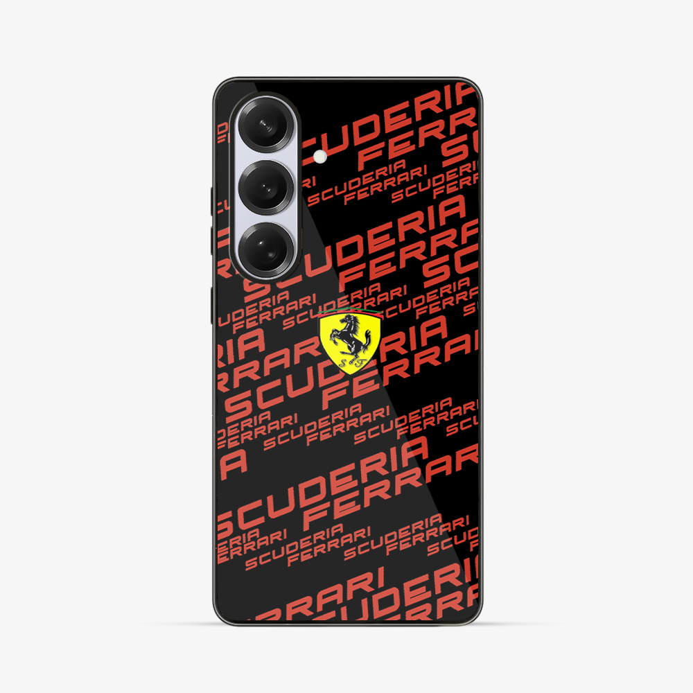 Scuderia Ferrari Samsung Phone Case Glass Case