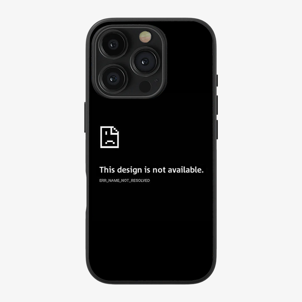 Design Not Found Phone Case Clear Silicone Case
