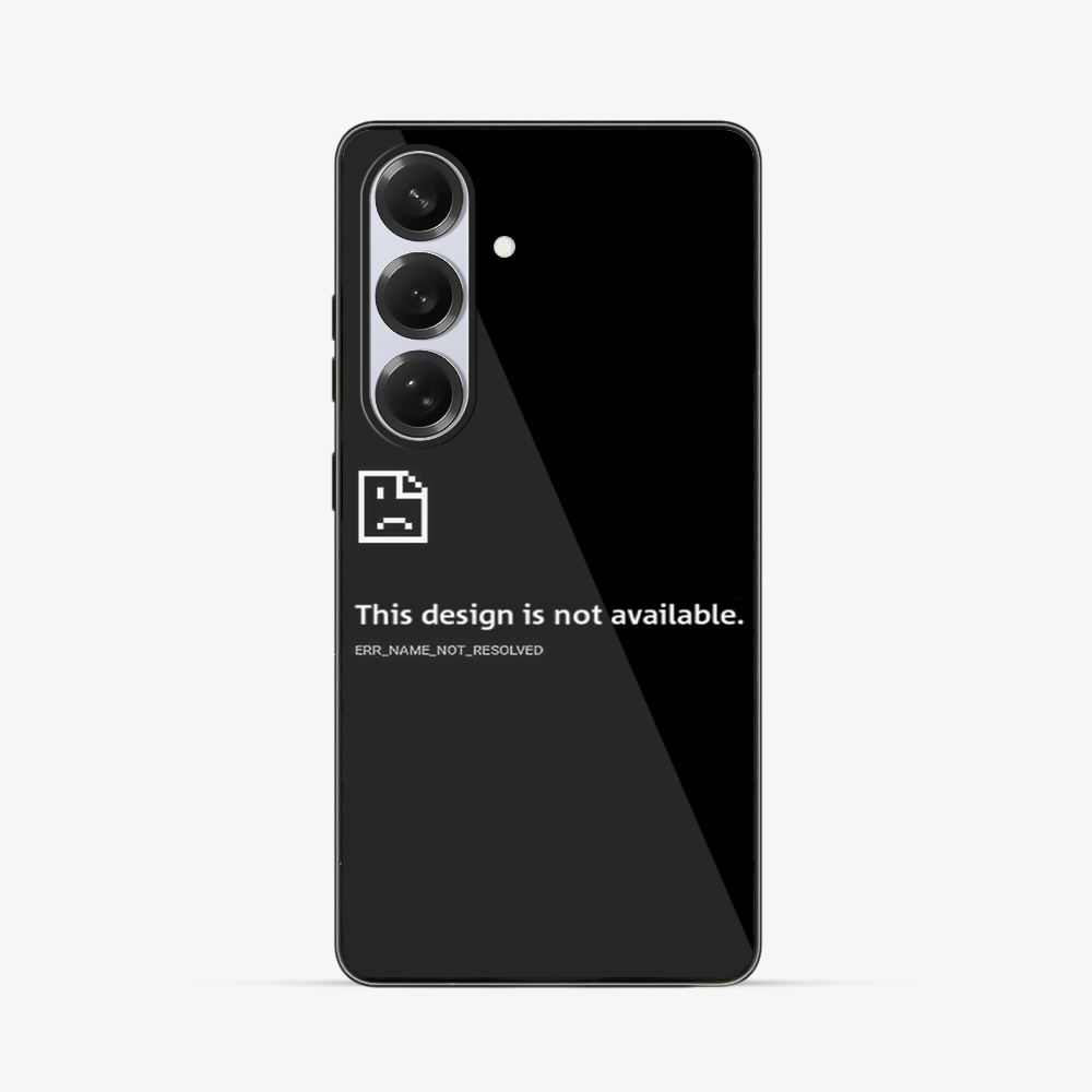 Design Not Found Samsung Phone Case Glass Case