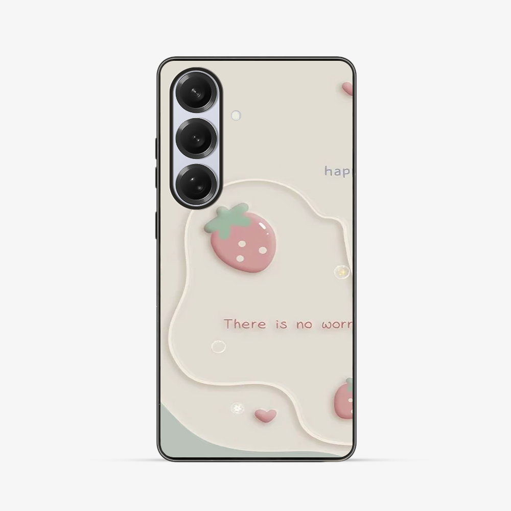 Happy | There is No worry Samsung Phone Case Clear Silicone Case