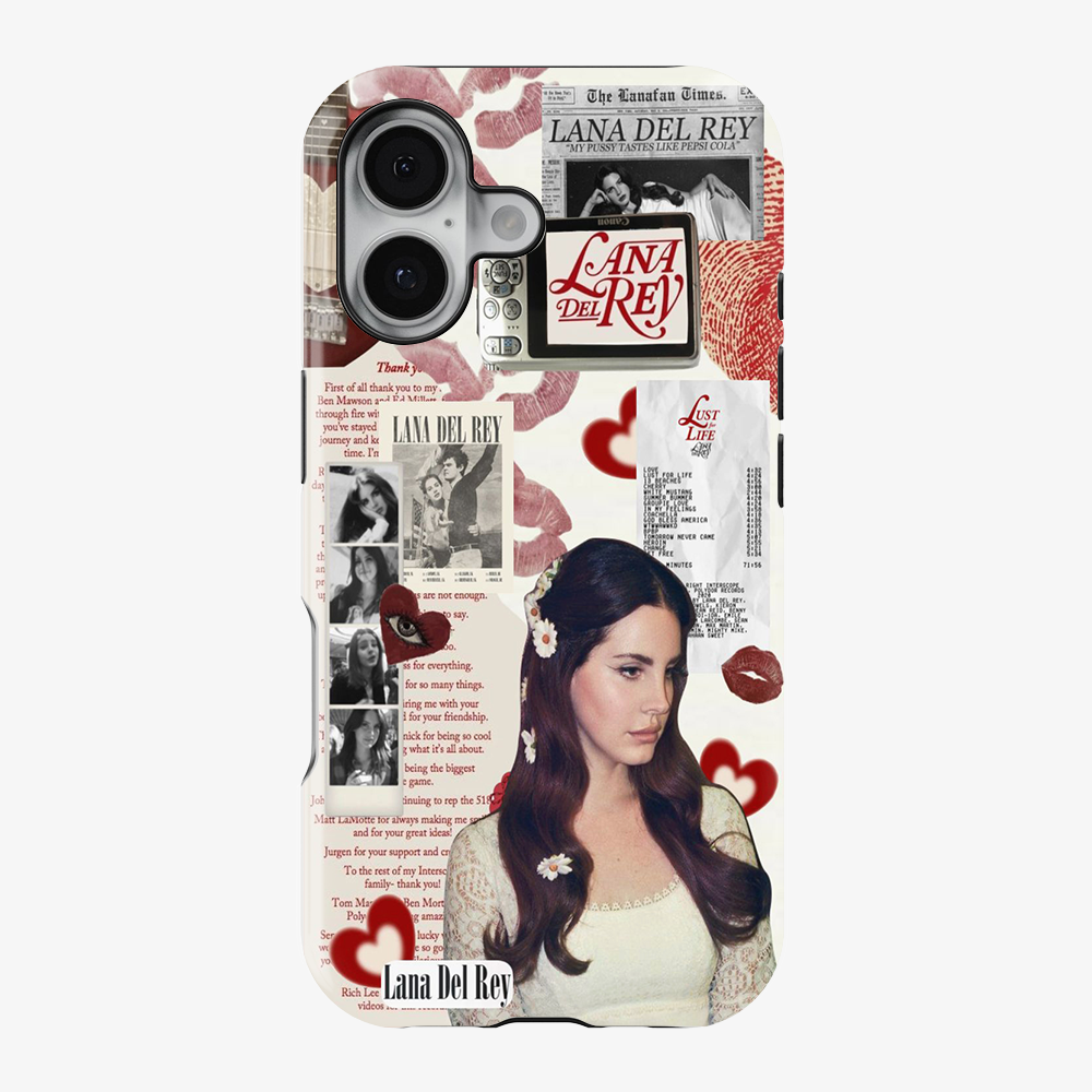 Lana Del Rey Sticker Phone Case