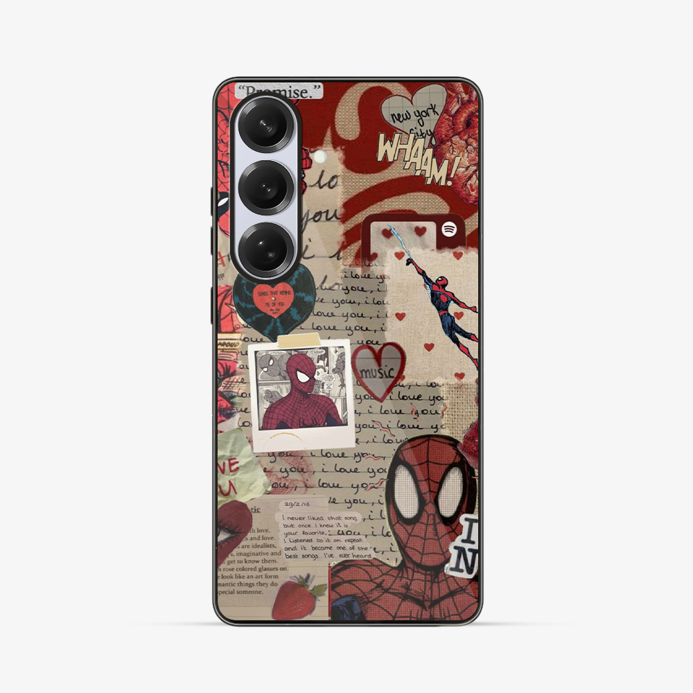 Spiderman X New York Samsung Phone Case Glass Case