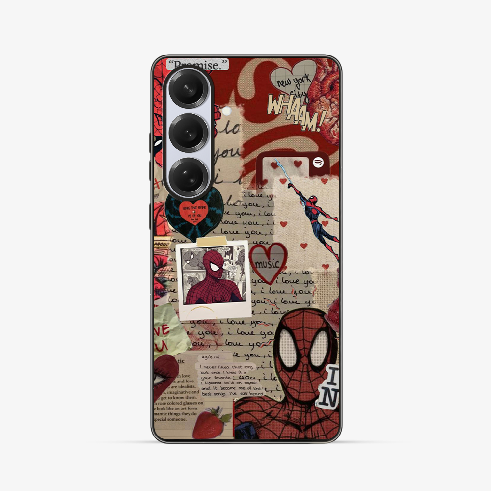 Spiderman X New York Samsung Phone Case Clear Silicone Case