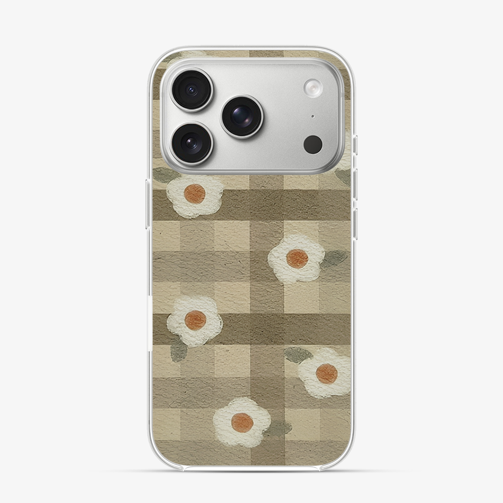 Checkered Flower iPhone 17 Pro Case