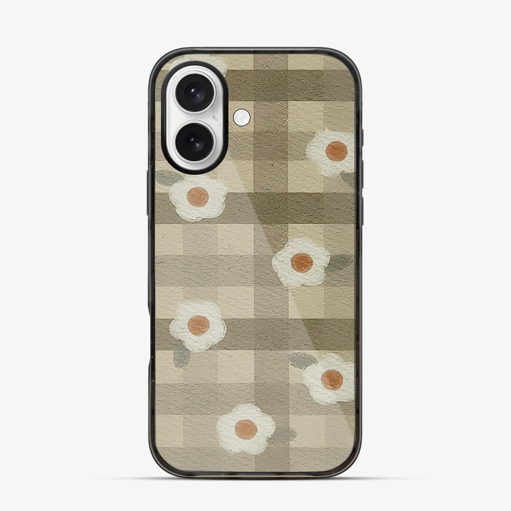 Checkered Flower iPhone 17 Case