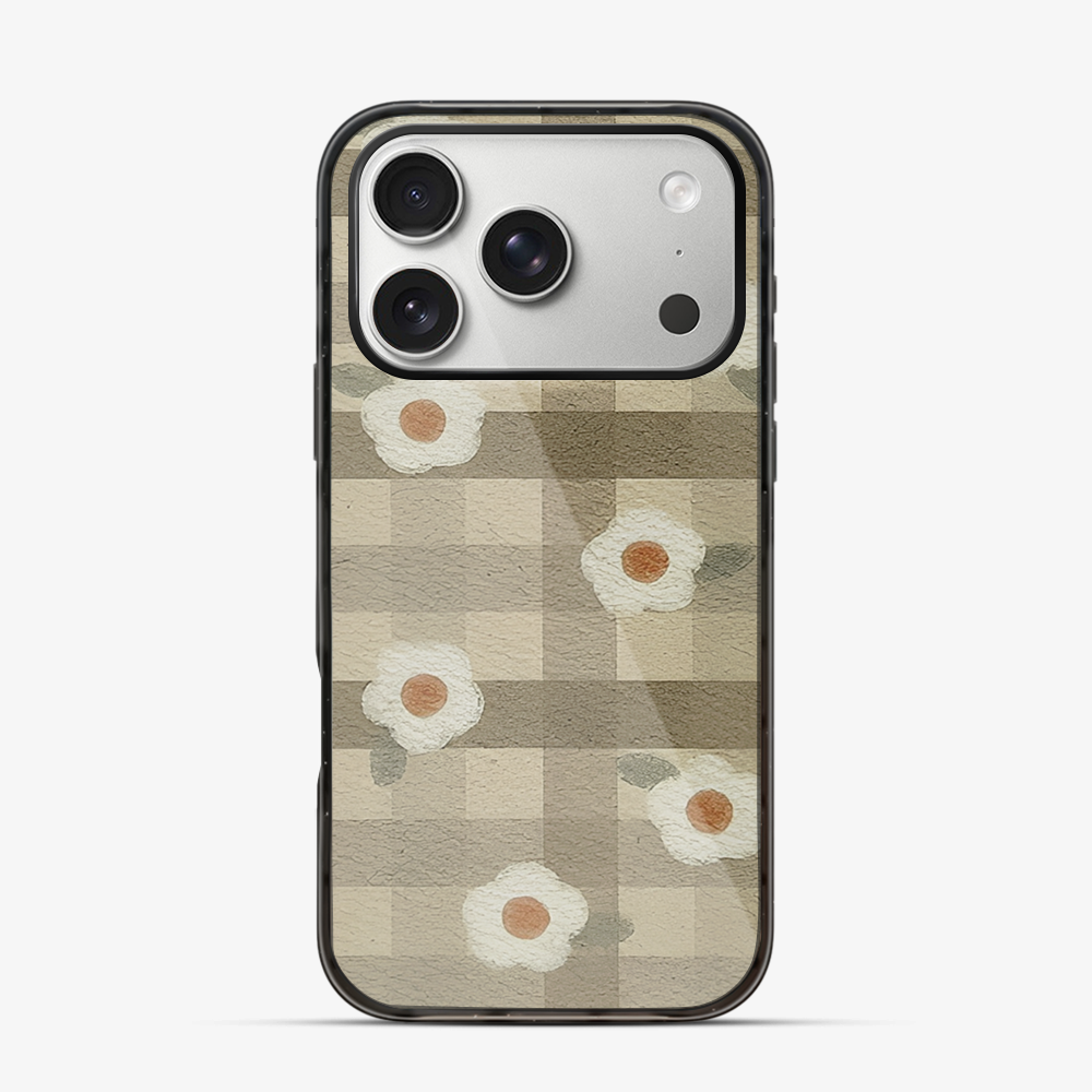 Checkered Flower iPhone 17 Pro Max Case