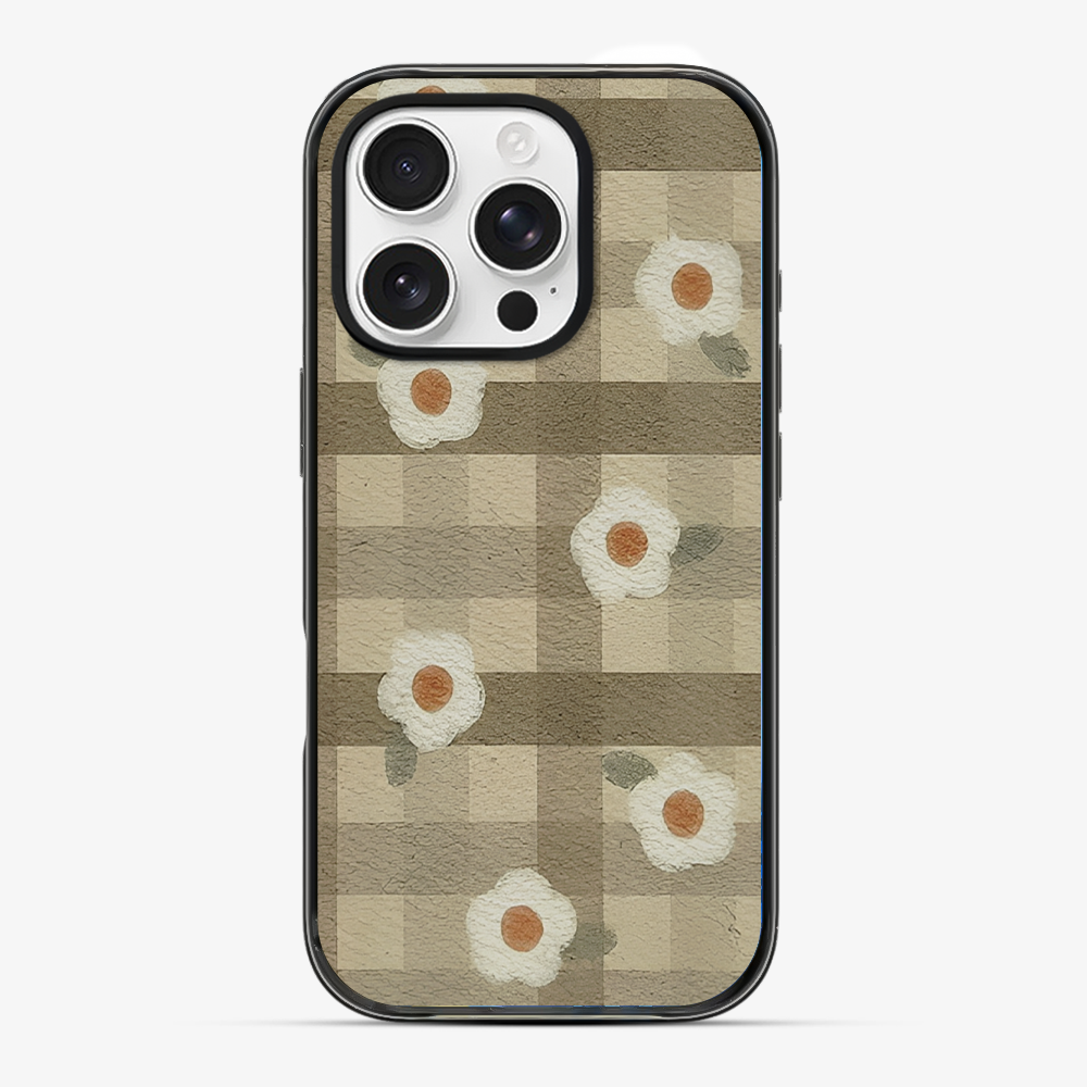 Checkered Flower Phone Case Hard 2.0 Case