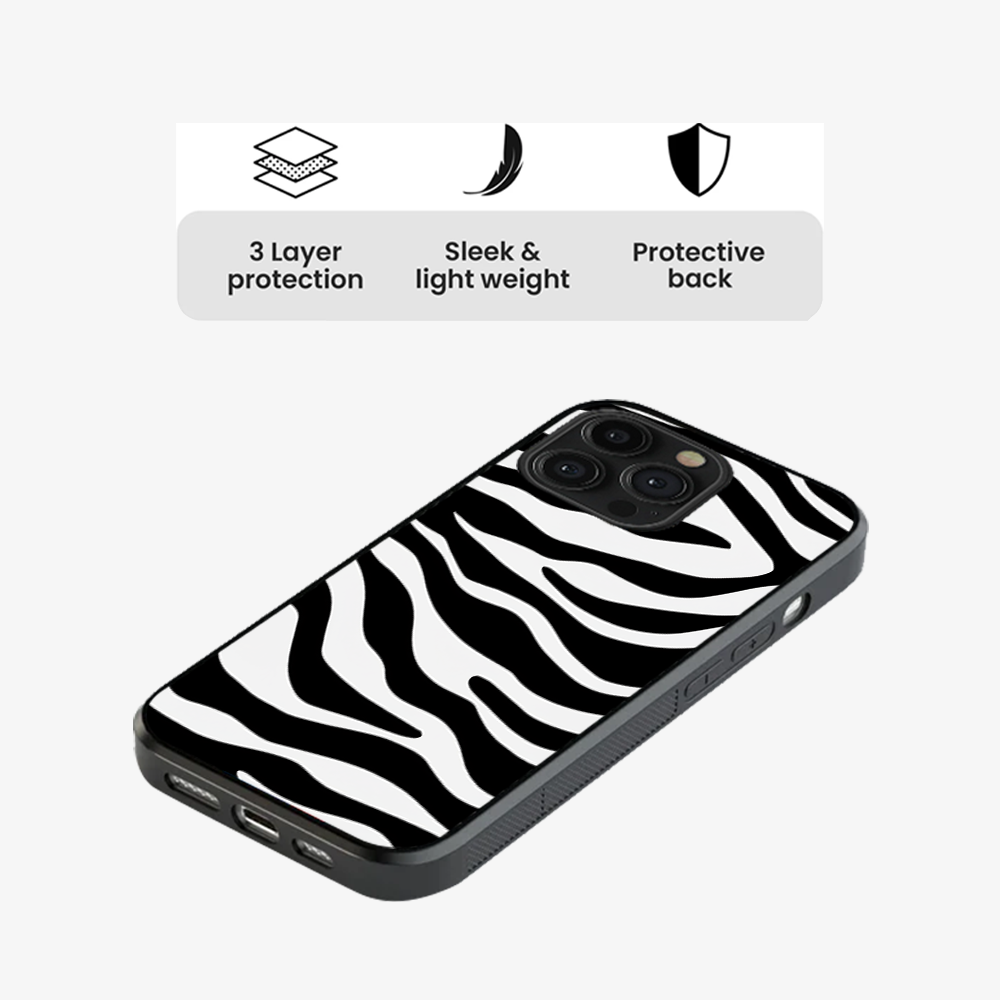 Zebra Phone Case | White