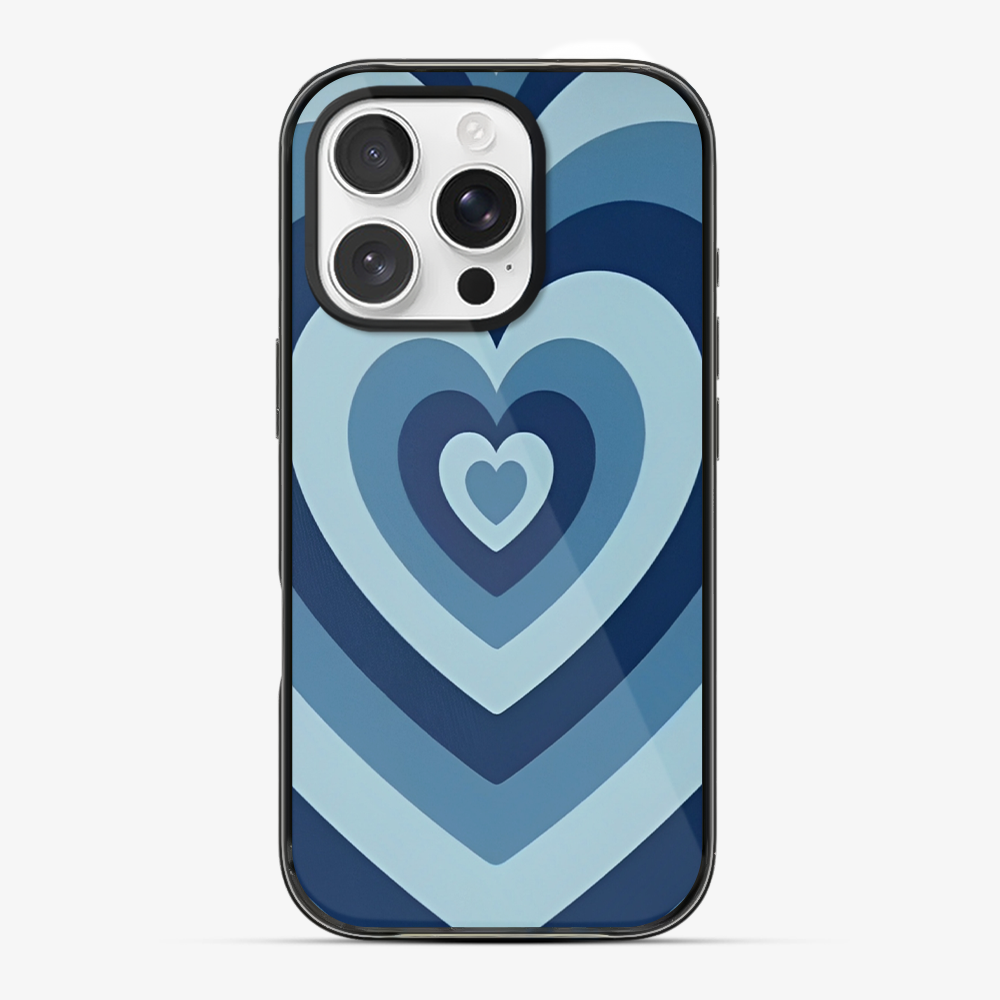 Blue Y2K Hearts Case