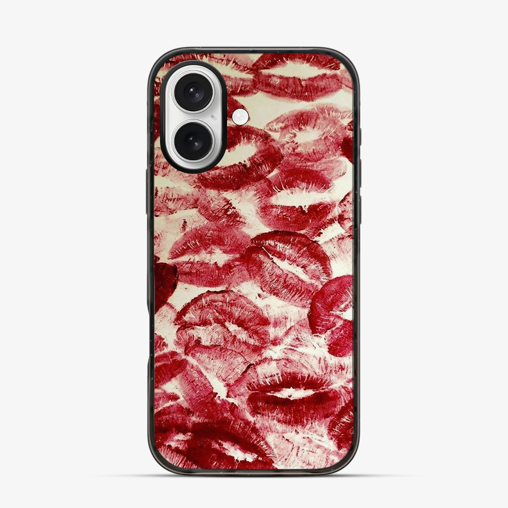 Red Lips Pattern iPhone 17 Case