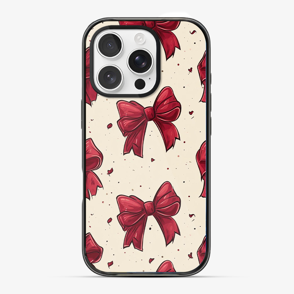 Bow And Heart Phone Case Anti Yellow Silicone Case