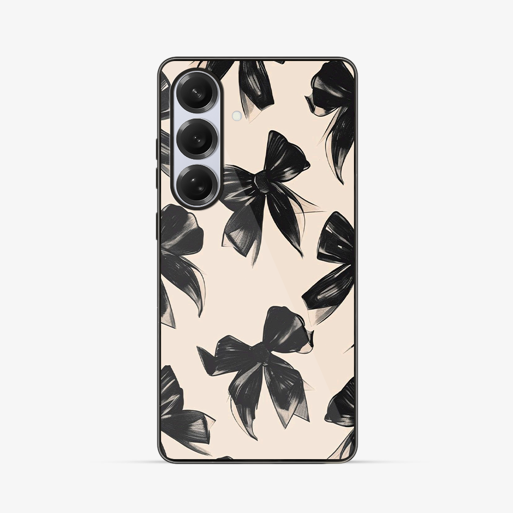 Coquette Black Bow Samsung Phone Case Glass Case