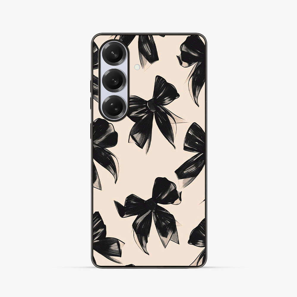 Coquette Black Bow Samsung Phone Case Clear Silicone Case