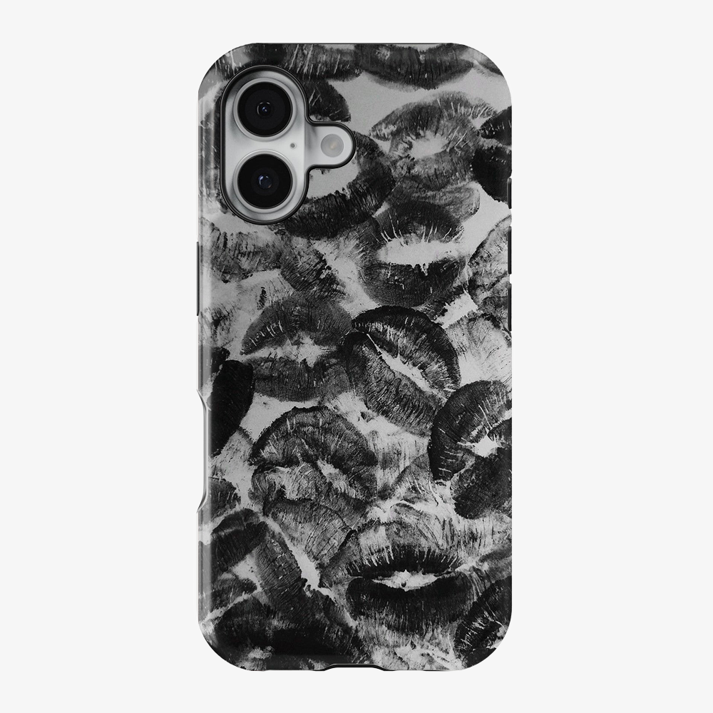 Black Lips Pattern Phone Case