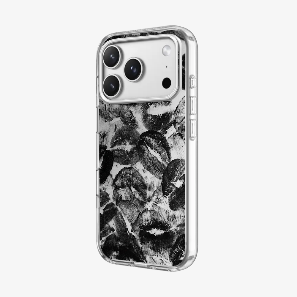 Black Lips Pattern Phone Case