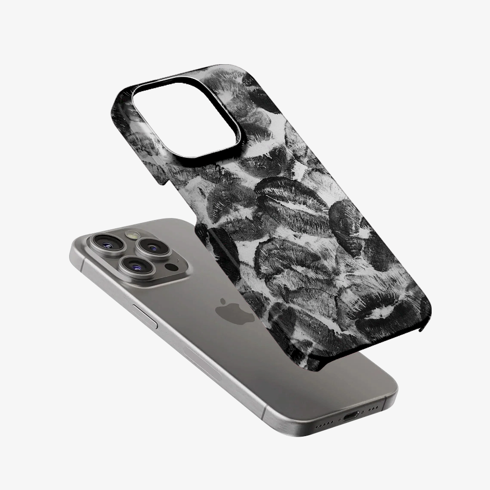 Black Lips Pattern Phone Case