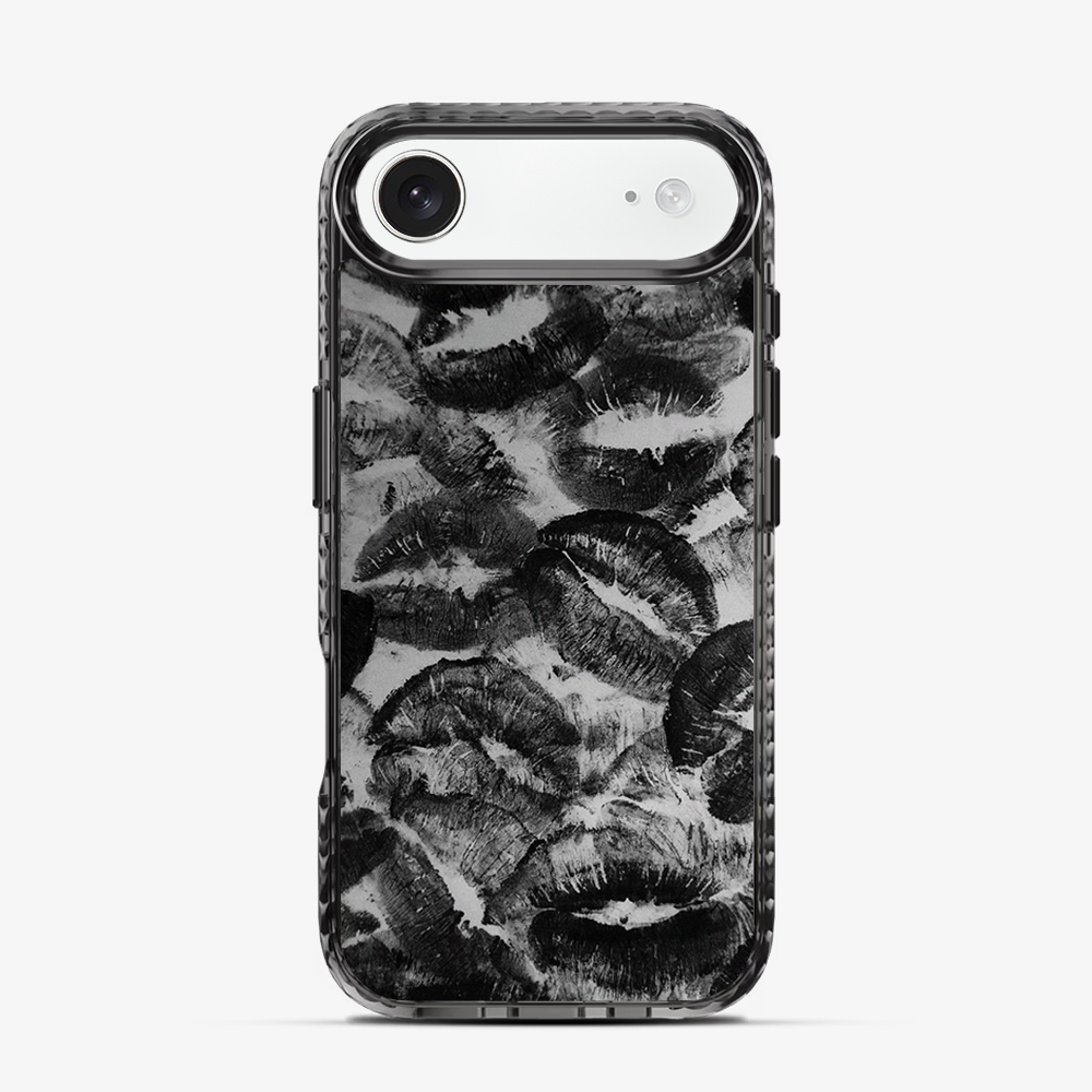 Black Lips Pattern iPhone Air Case