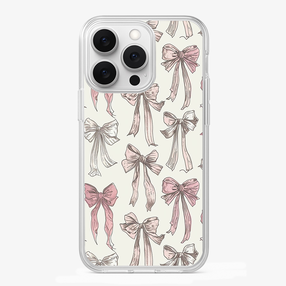 Coquette Tall Bow Phone Case Glass Case