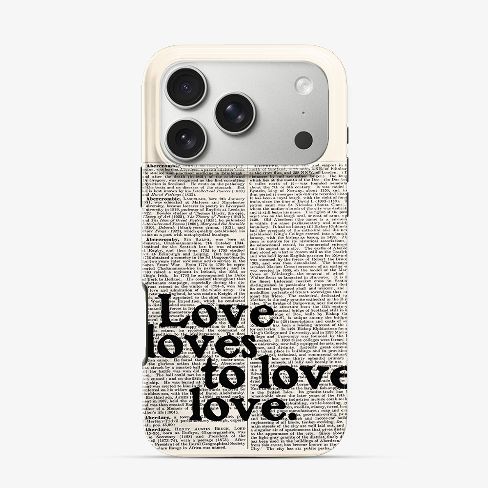 Love Loves to Love iPhone 17 Pro Max Case