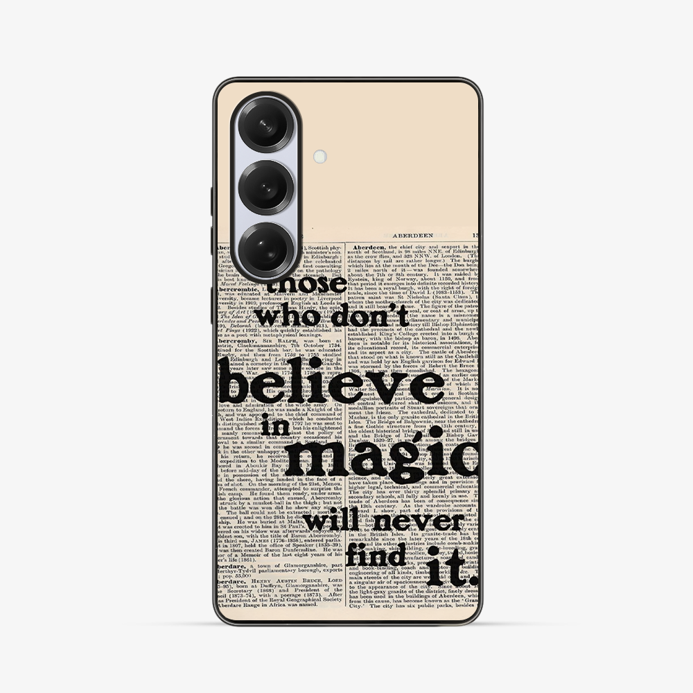 Believe in Magic Samsung Phone Case Clear Silicone Case