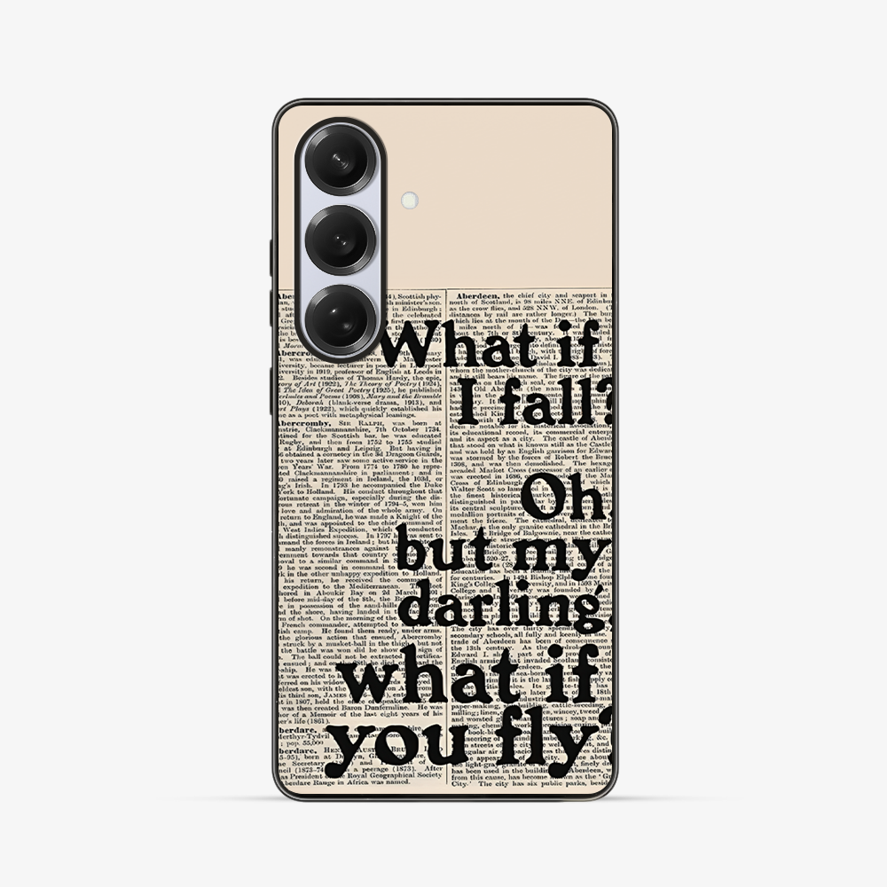 What If You FLY Samsung Phone Case Clear Silicone Case