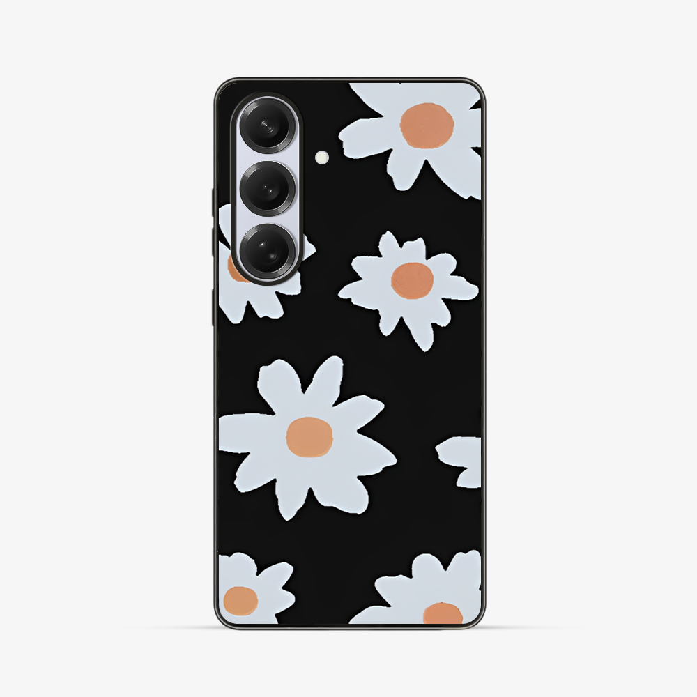 Black Lilies Samsung Phone Case Clear Silicone Case