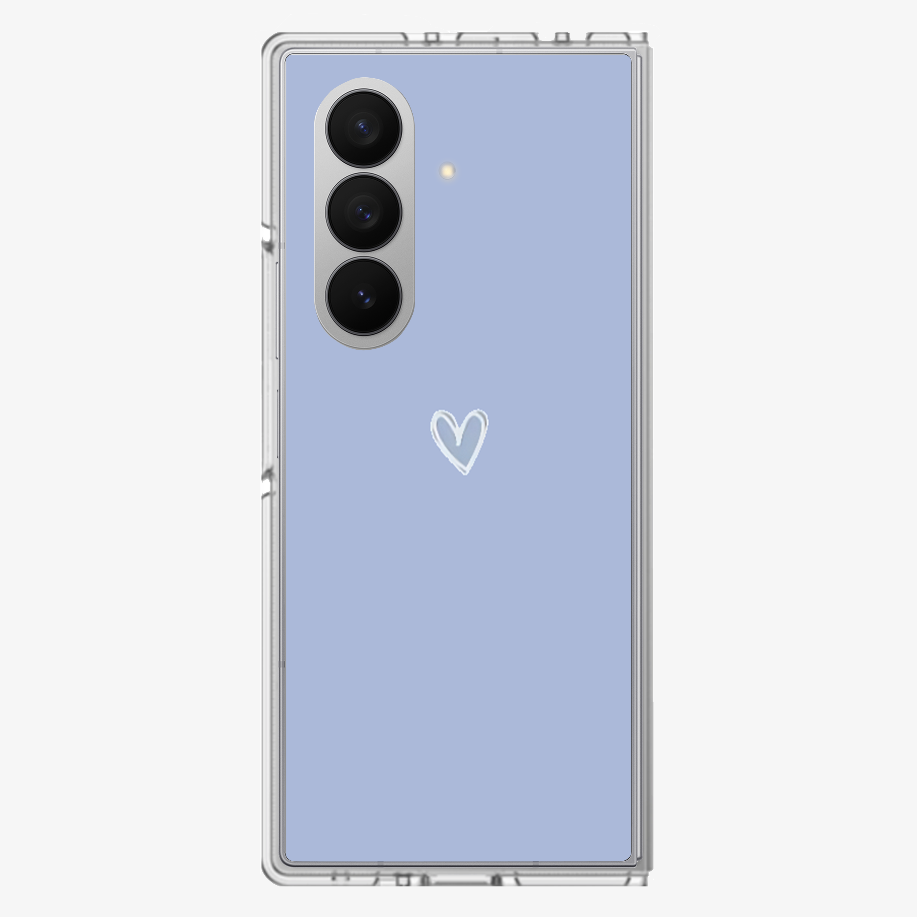 Blue Heart Samsung Z Fold Phone Case