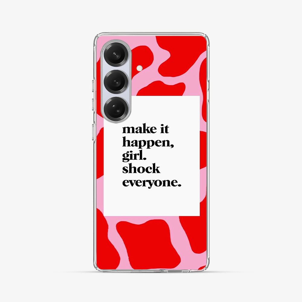 Girl Shock Everyone Samsung Phone Case Hard 2.0 Case