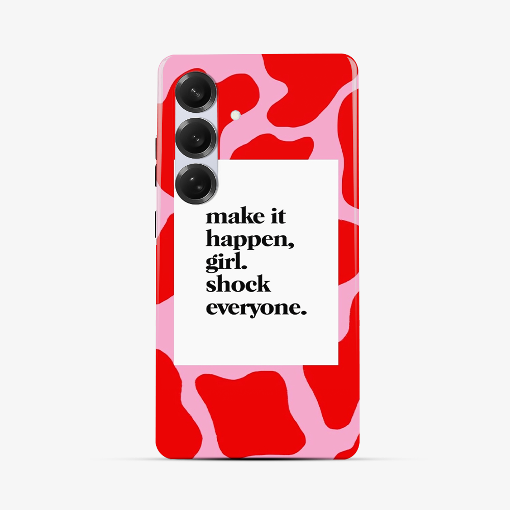 Girl Shock Everyone Samsung Phone Case Tough Double Layer