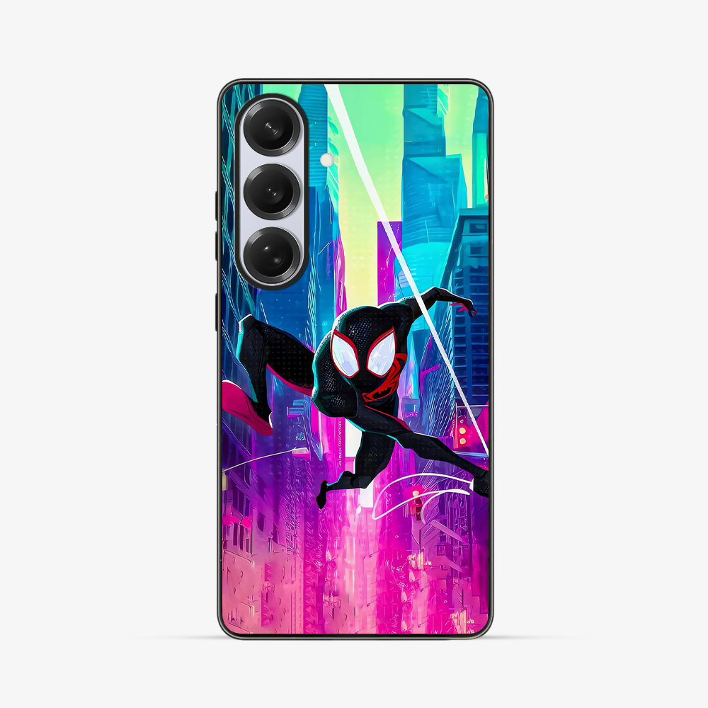 Flying Spiderman Samsung Phone Case Clear Silicone Case