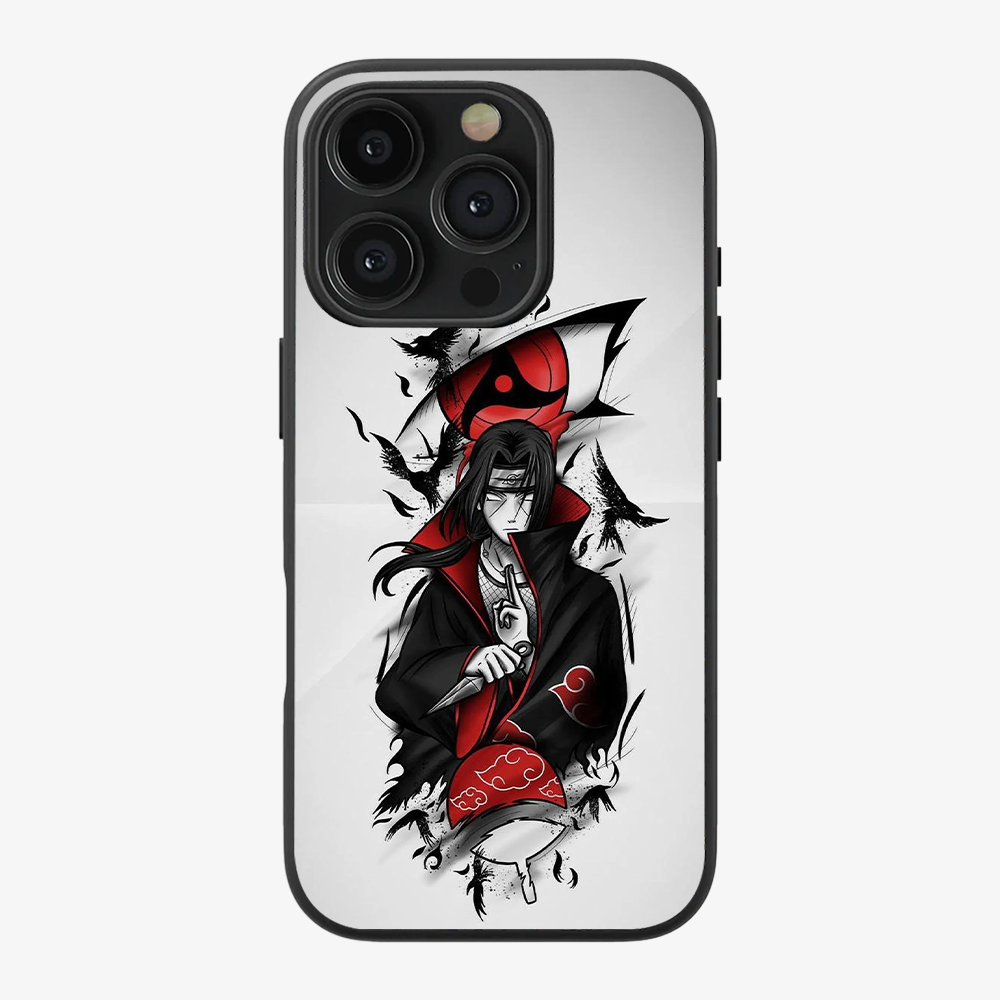 Itachi Sharingan Phone Case Clear Silicone Case