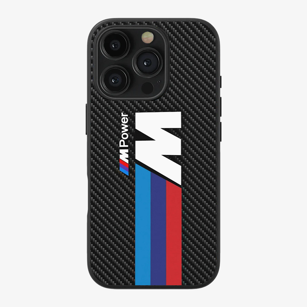 BMW M Power Carbon Fibre Phone Case Clear Silicone Case