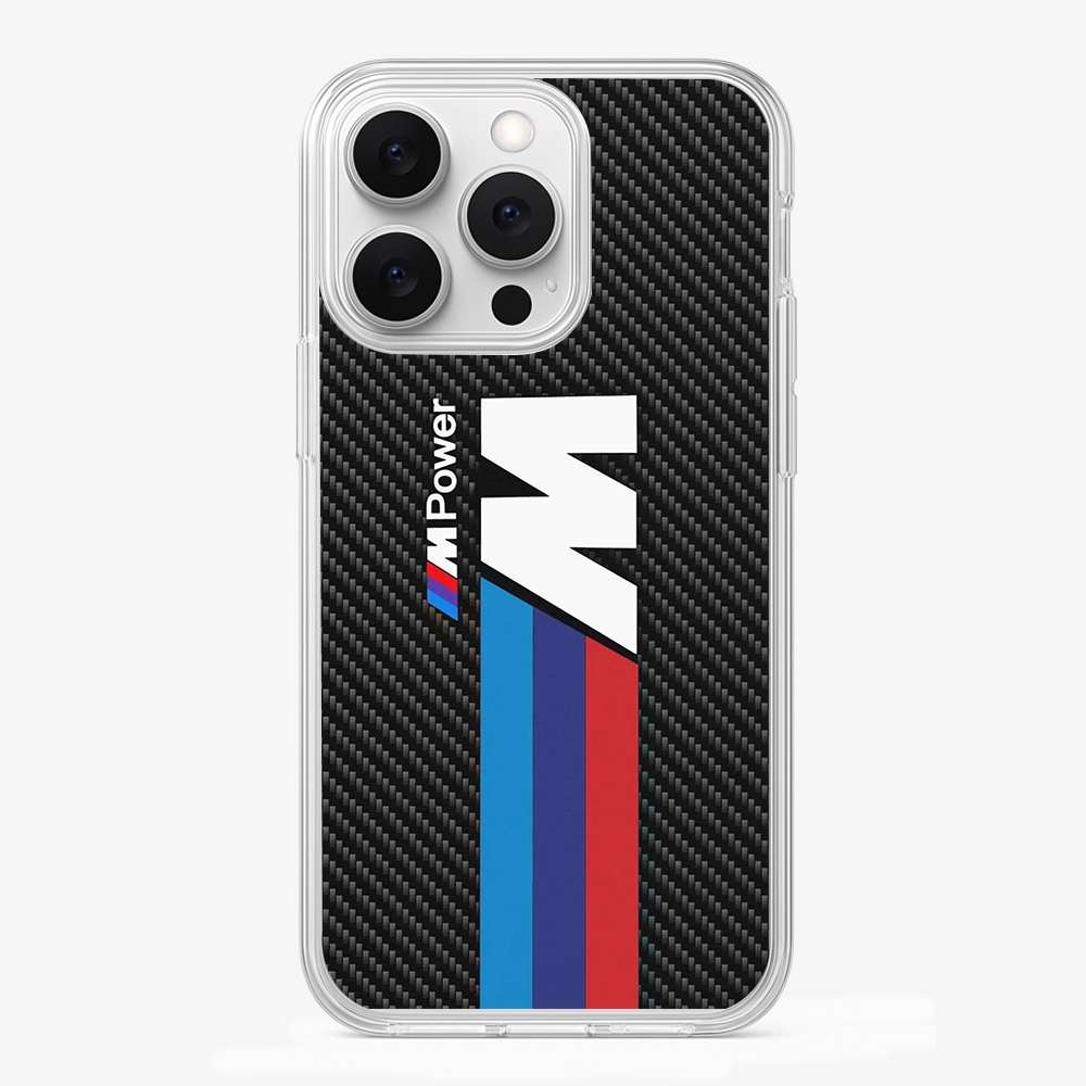 BMW M Power Carbon Fibre Phone Case Glass Case