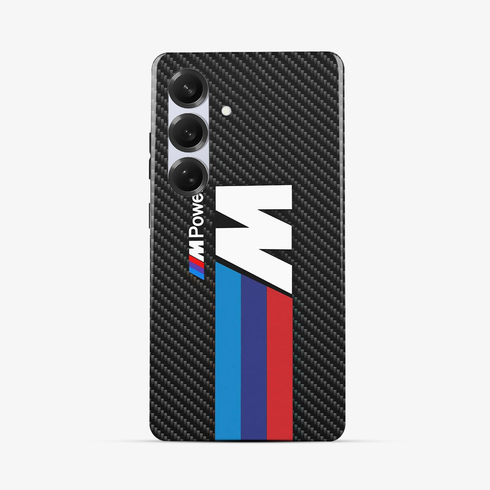 BMW M Power Carbon Fibre Samsung Phone Case Tough Double Layer