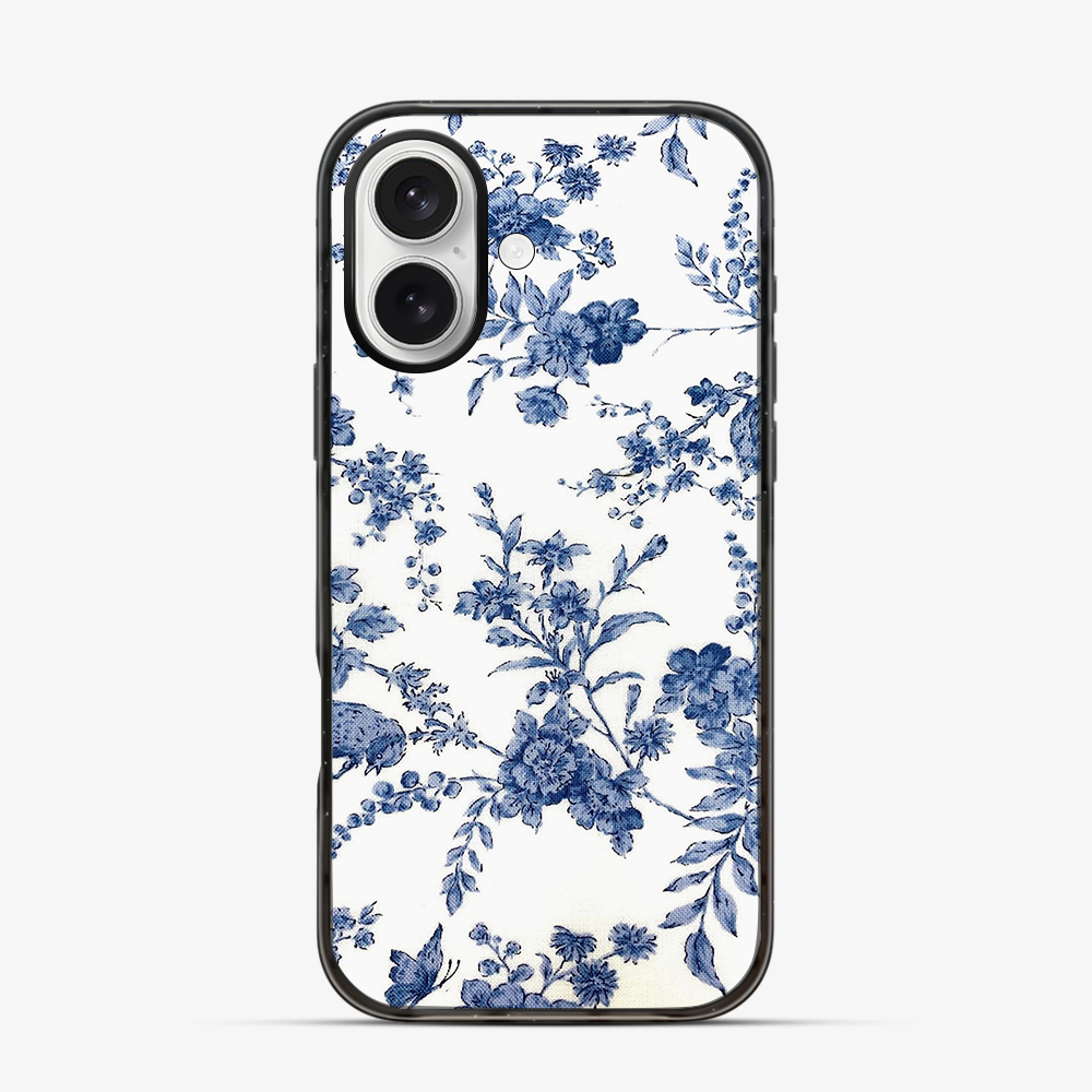 Blue Flowers iPhone 16 Case