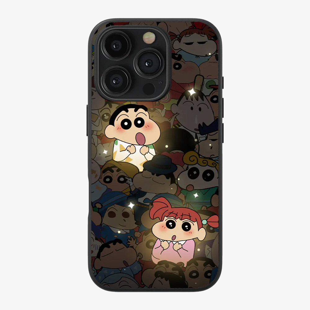 Shinchan & Nene Anime Phone Case Clear Silicone Case