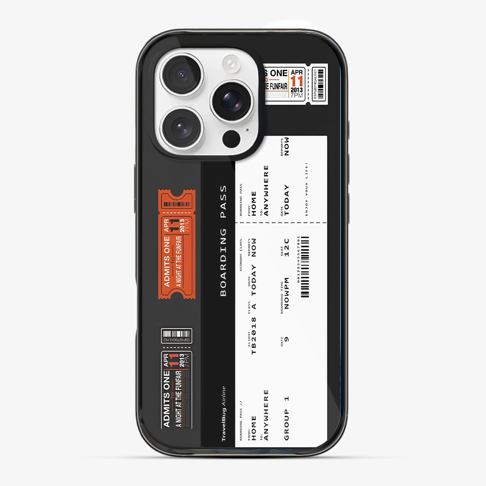 Boarding Pass Phone Case Anti Yellow Silicone Case