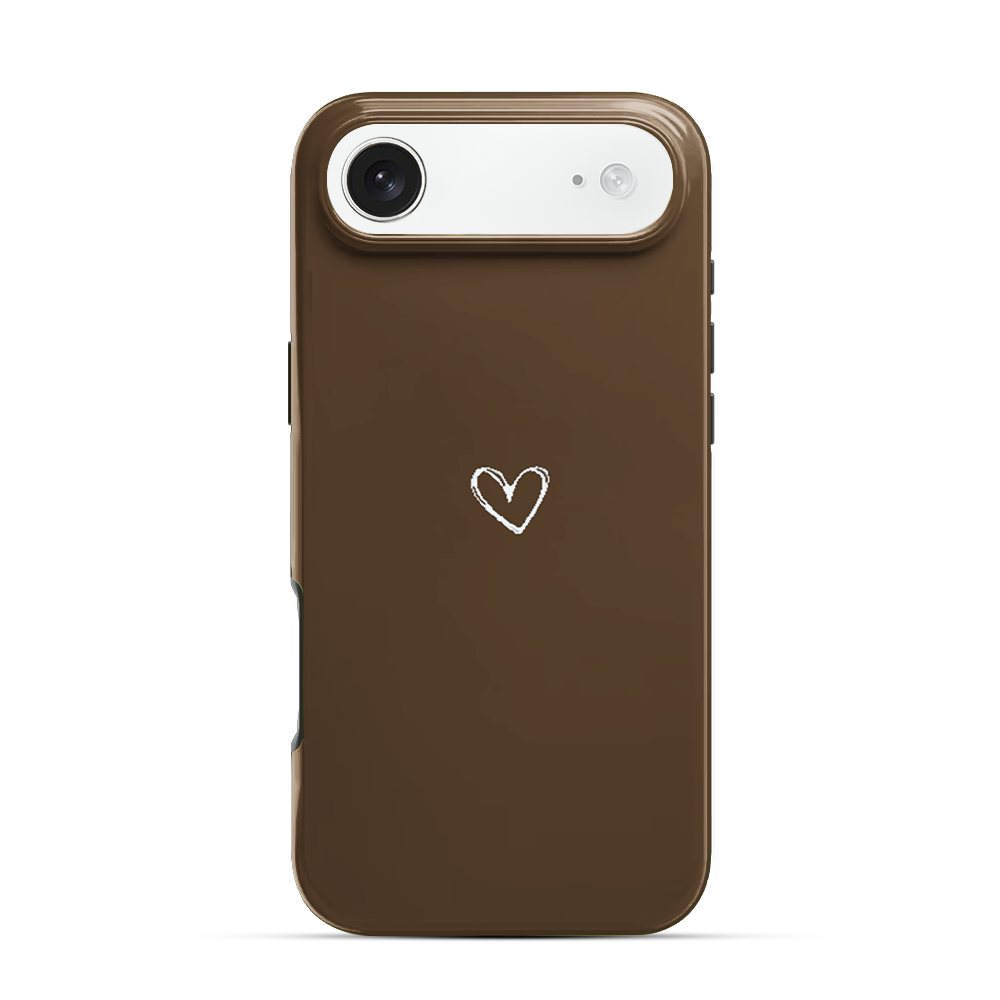 Brown Heart iPhone Air Case